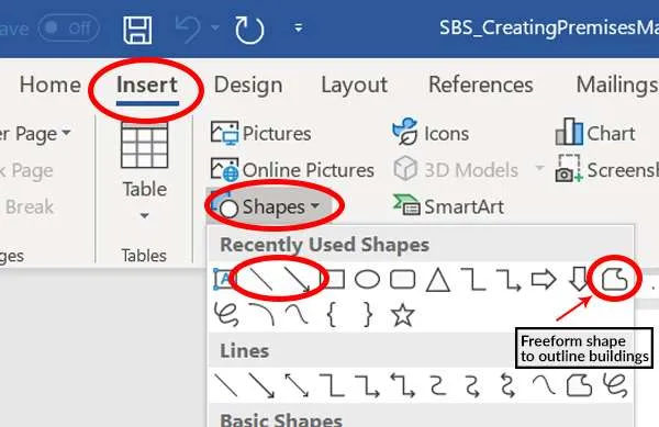 Screenshot of Microsoft Word toolbar